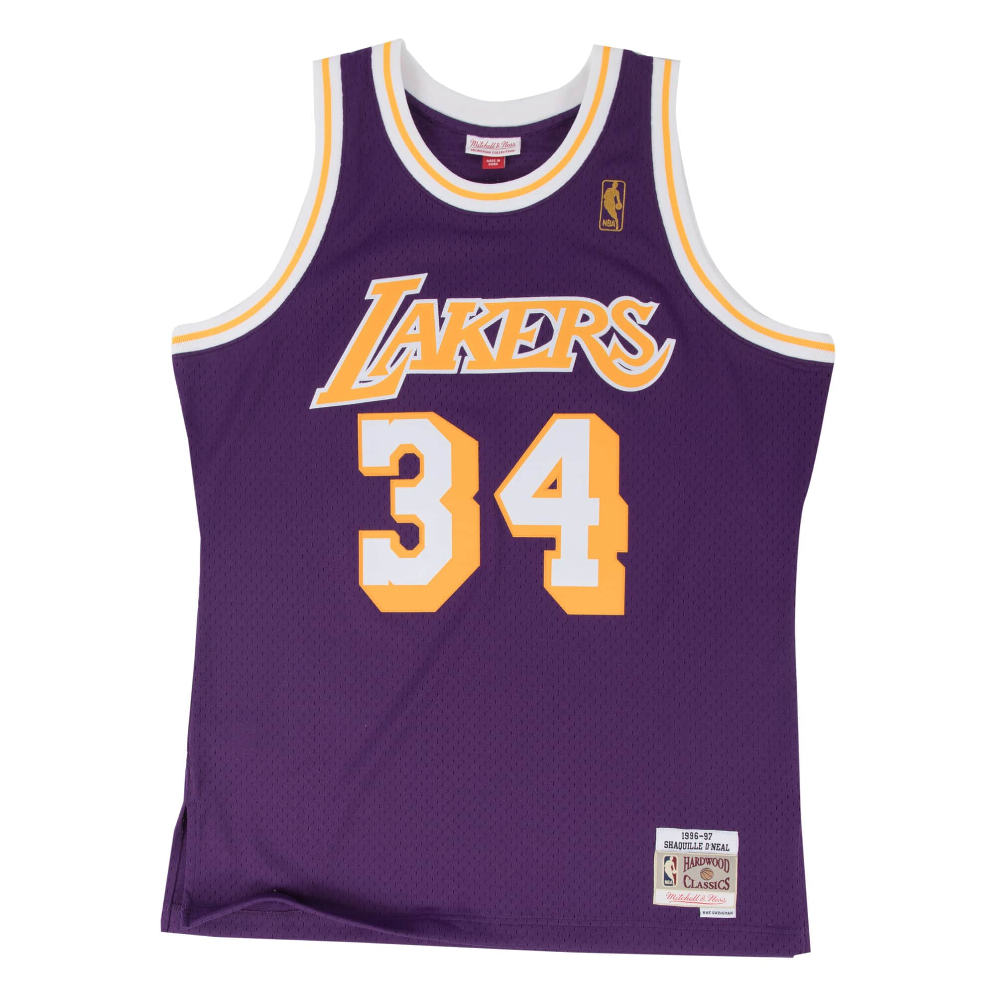 Men's Mitchell & Ness Shaquille O'Neal Los Angeles Lakers White