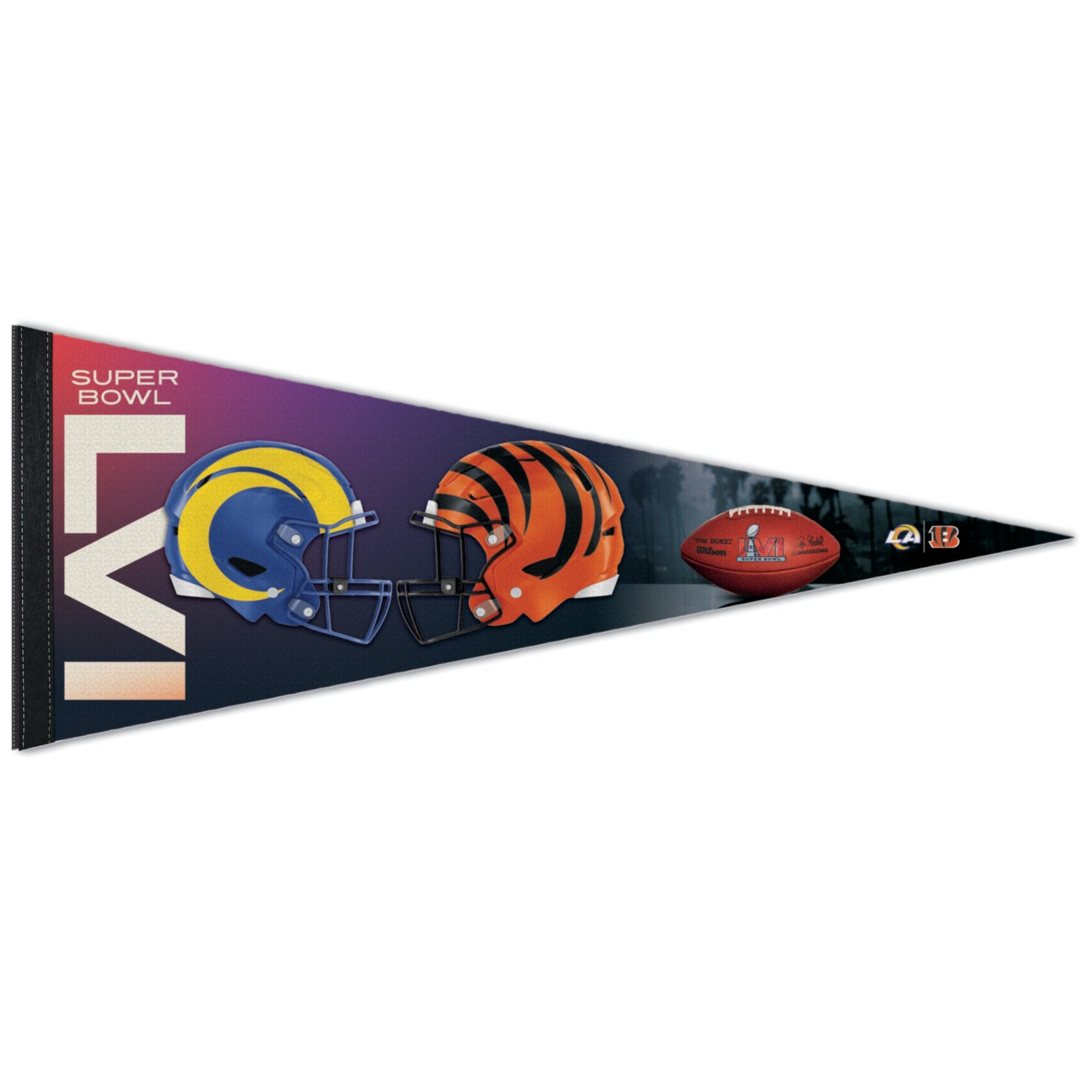 WinCraft Los Angeles Rams Super Bowl 56 Champions Premium Pennant