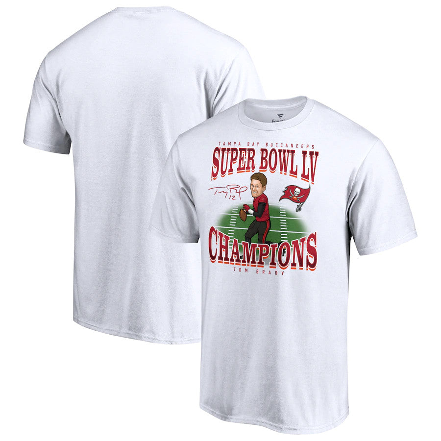Fanatics Tom Brady Men's Super Bowl LV Champs Caricature T-Shirt 20 / L