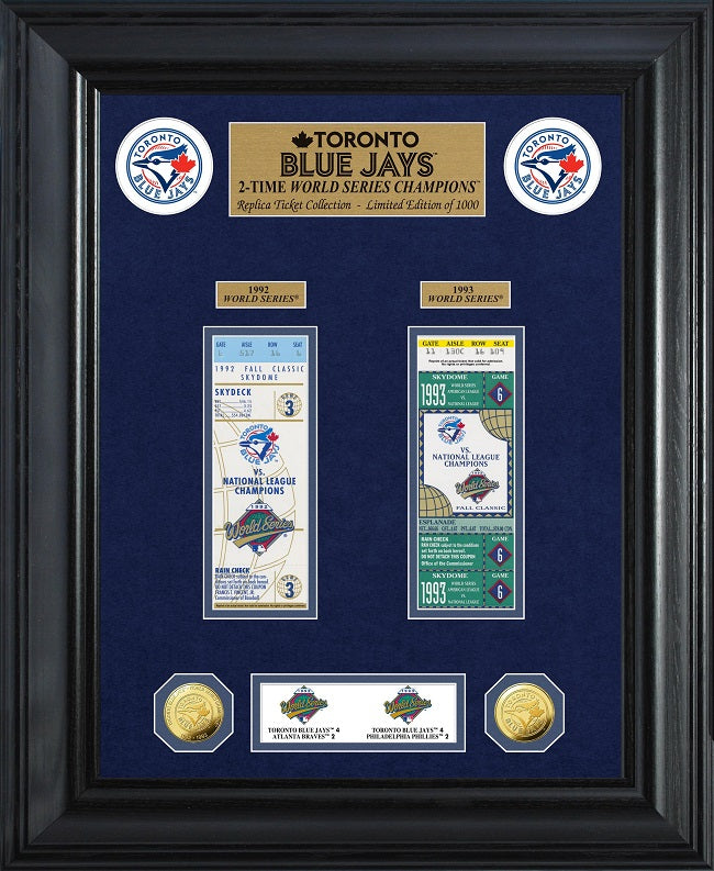 Highland Mint New York Mets Framed World Series Ticket Collection