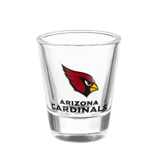 ARIZONA CARDINALS 2 OZ. TEAM SHOT GLASS - GLASS