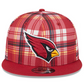 ARIZONA CARDINALS 2024 NFL SIDELINE STATEMENT 9FIFTY SNAPBACK HAT - RED