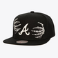 ATLANTA BRAVES MITCHELL & NESS JBONES SNAPBACK HAT