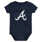 ATLANTA BRAVES NEWBORN 3-PIECE FAN PENNANT CREEPER SET