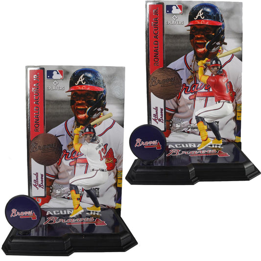 ATLANTA BRAVES RONALD ACUNA JR. MLB LEGACY 7" MCFARLANE SPORTS PICK FIGURE - COMMON+VARIANT