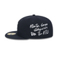 ATLANTA BRAVES TEAM VERBIAGE 59FIFTY FITTED HAT - NAVY