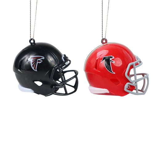 ATLANTA FALCONS 2 PACK ABS HELMET ORNAMENT SET