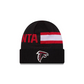 ATLANTA FALCONS 2024 NFL SIDELINE WEATHER TECH CUFFED KNIT BEANIE