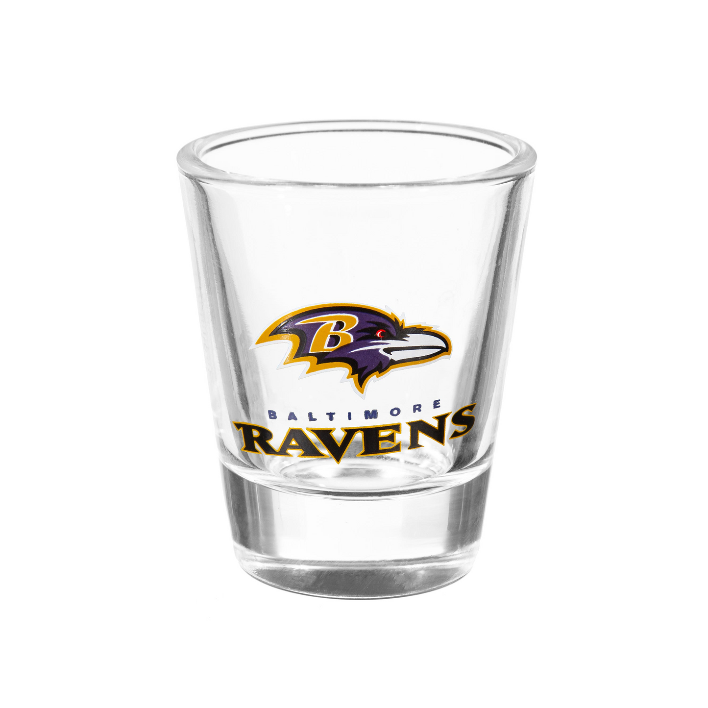 BALTIMORE RAVENS 2 OZ. TEAM SHOT GLASS - GLASS