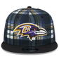 BALTIMORE RAVENS 2024 NFL SIDELINE STATEMENT 9FIFTY SNAPBACK HAT - BLACK