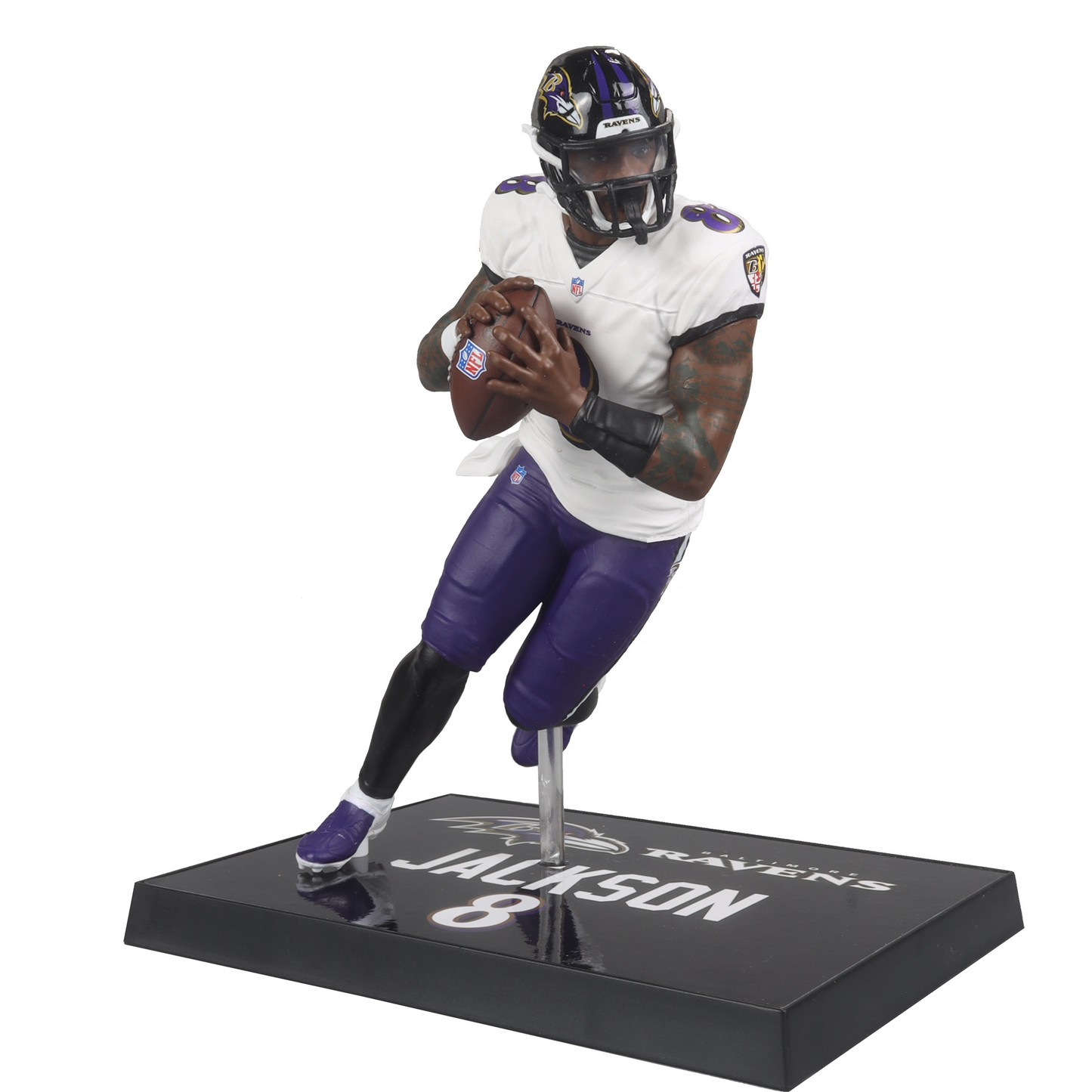 BALTIMORE RAVENS LAMAR JACKSON NFL LEGACY 7" MCFARLANE SPORTS PICK FIGURE