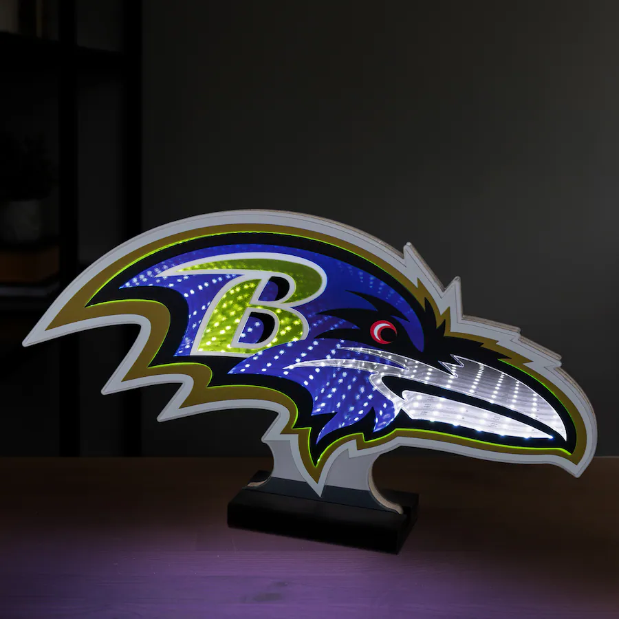 BALTIMORE RAVENS LED INFINITY LOGO LIGHT