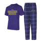 BALTIMORE RAVENS MEN'S VECTOR T-SHIRT & FLANNEL PANT SLEEPWEAR SET - PURPLE/BLACK