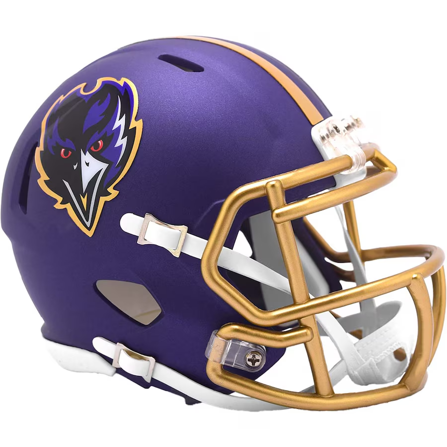 BALTIMORE RAVENS RIDDELL 2024 ALTERNATE MINI SPEED HELMET – JR'S SPORTS