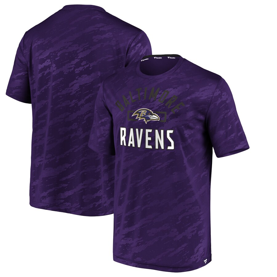 BALTOME RAVENS MEN'S TEAM STEALTH ARCH TEE