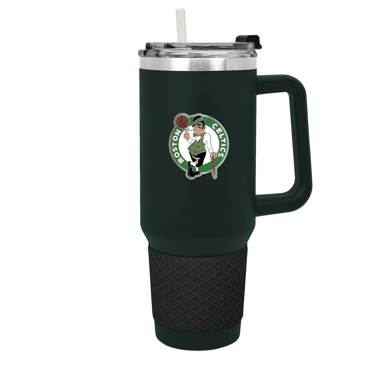 BOSTON CELTICS 40OZ. COLOSSUS TRAVEL MUG WITH METAL LOGO - GREEN