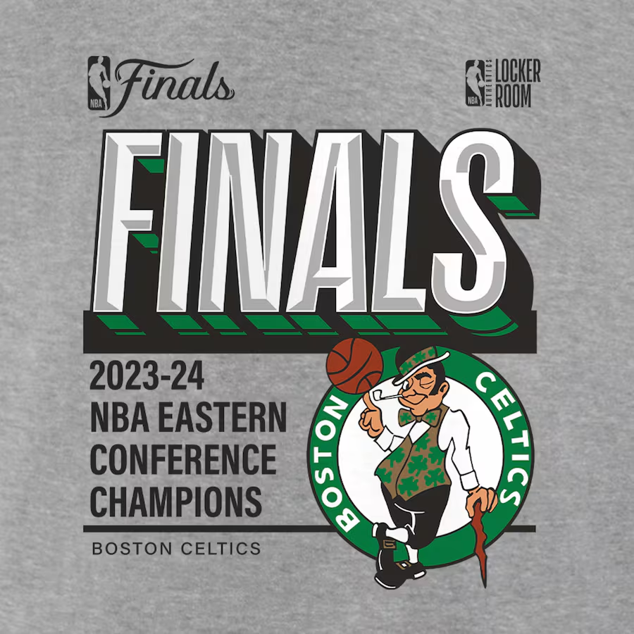 BOSTON CELTICS MEN'S 2024 NBA EASTERN CONFRENCE CHAMPS LOCKER ROOM POST UP MOVE T-SHIRT