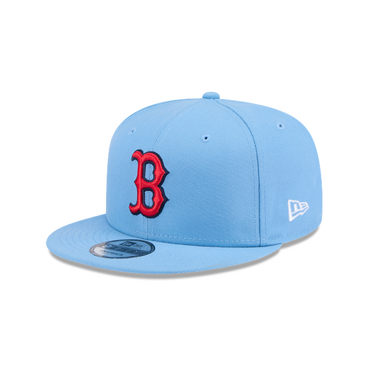 BOSTON RED SOX EVERGREEN BASIC 9FIFTY SNAPBACK HAT - SKY