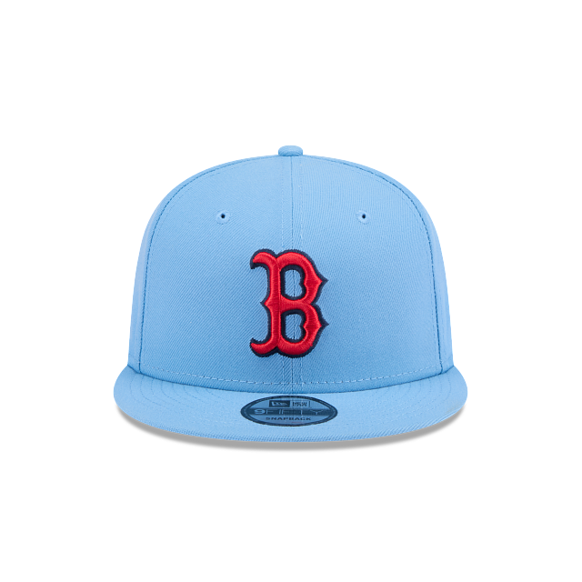 BOSTON RED SOX EVERGREEN BASIC 9FIFTY SNAPBACK HAT - SKY