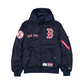 BOSTON RED SOX MEN'S NEWERA X ALPHA INDUSTRIES L-2B HOODED BOMBER JACKET - NAVY