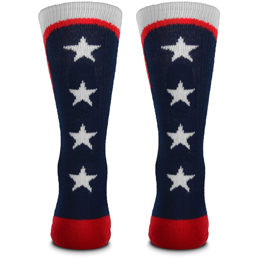 BOSTON RED SOX MEN'S PATRIOTIC STAR CREW SOCKS