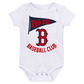 BOSTON RED SOX NEWBORN 3-PIECE FAN PENNANT CREEPER SET