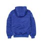 BROOKLYN DODGERS MEN'S NEWERA X ALPHA INDUSTRIES L-2B HOODED BOMBER JACKET - BLUE