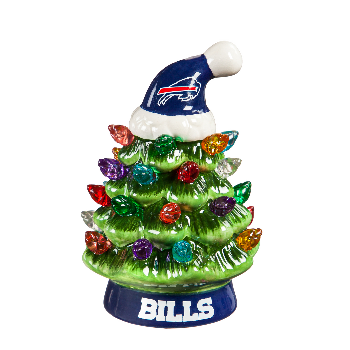 BUFFALO BILLS 4" MINI LED TABLETOP CHRISTMAS TREE