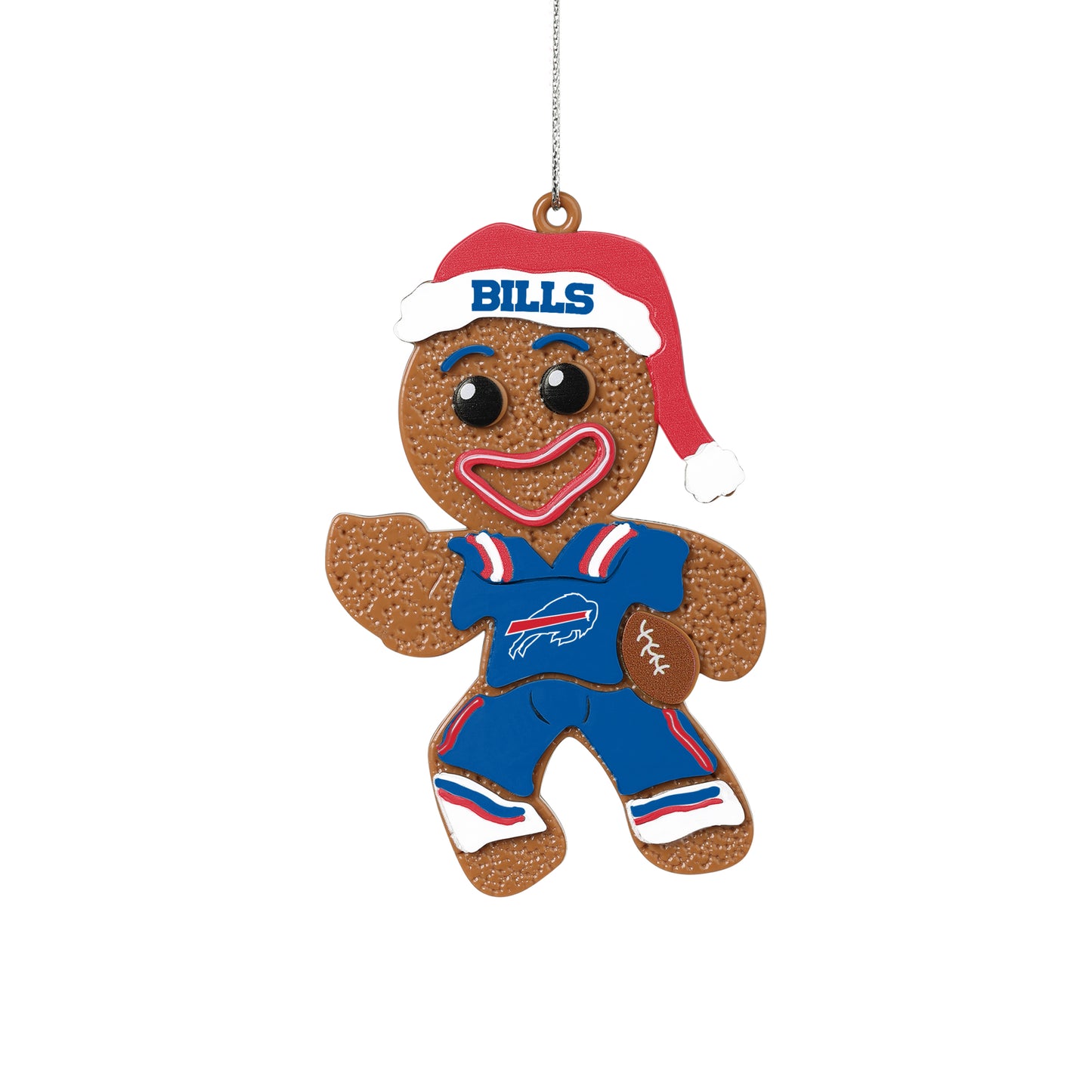 BUFFALO BILLS ABS GINGERBREAD MAN IN UNIFORM ORNAMENT