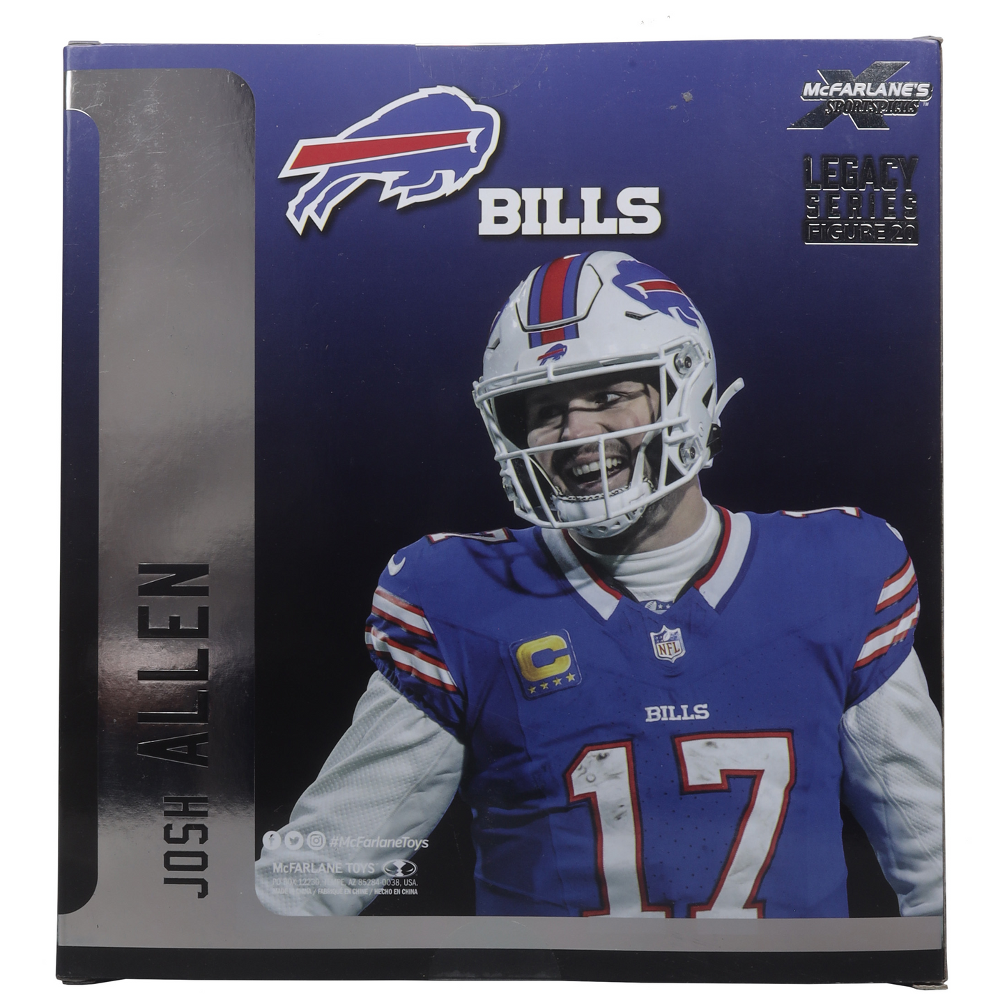 BUFFALO BILLS JOSH ALLEN NFL LEGACY 7" MCFARLANE SPORTS PICK FIGURE