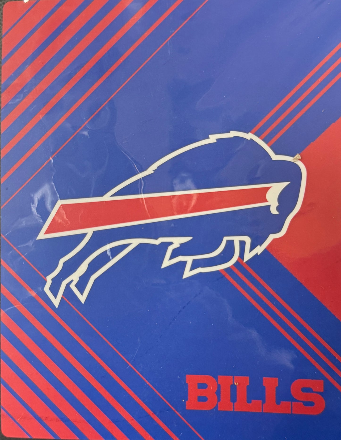 BUFFALO BILLS LOGO BRANDS 60"X80" RASCHEL BLANKET