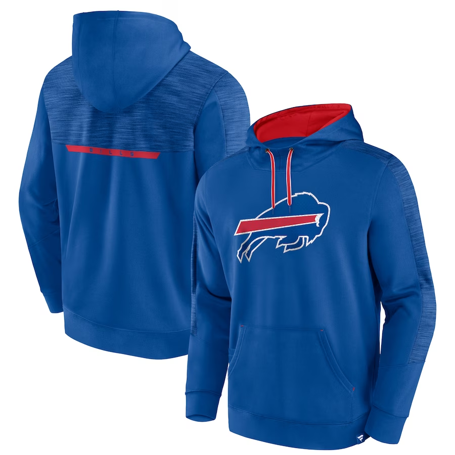 BUFFALO BILLS MEN'S DEFENDER EVO PULLOVER HOODED SWEATSHIRT