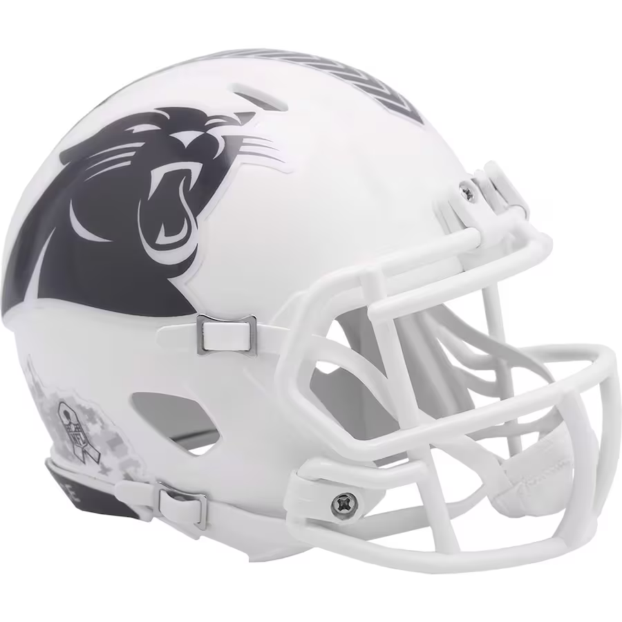 CAROLINA PANTHERS 2024 NFL SALUTE TO SERVICE RIDDELL MINI HELMET