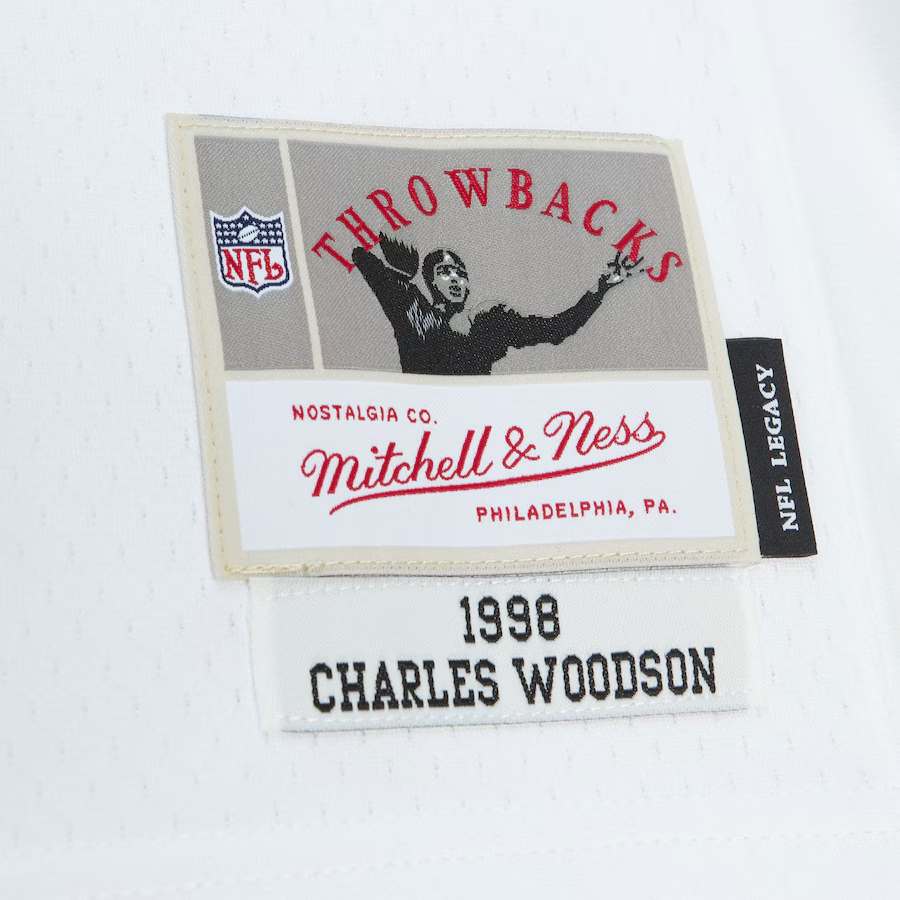 CHARLES WOODSON LAS VEGAS RAIDERS MEN'S MITCHELL & NESS PREMIER JERSEY