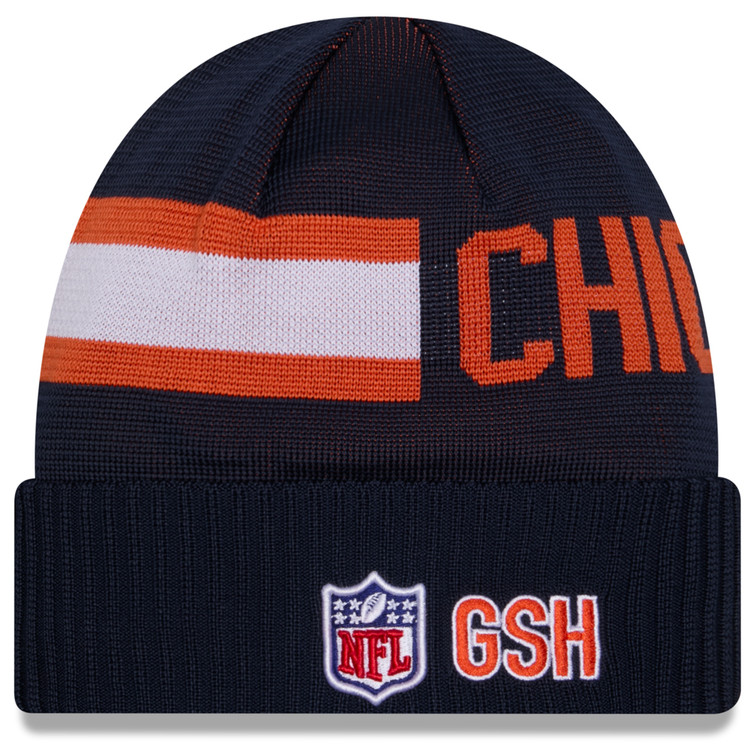 CHICAGO BEARS 2024 NFL SIDELINE WEATHER TECH CUFFED KNIT BEANIE