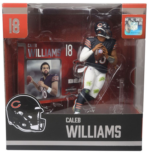 CHICAGO BEARS CALEB WILLIAMS NFL LEGACY 7" MCFARLANE SPORTS PICK FIGURE