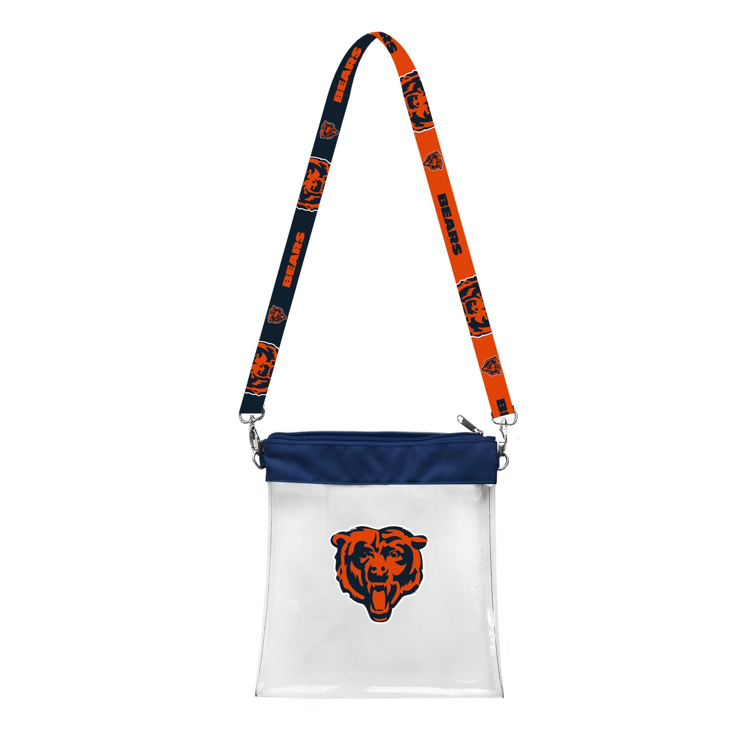 CHICAGO BEARS CLEAR STADIUM PATTERN STRAP BAG