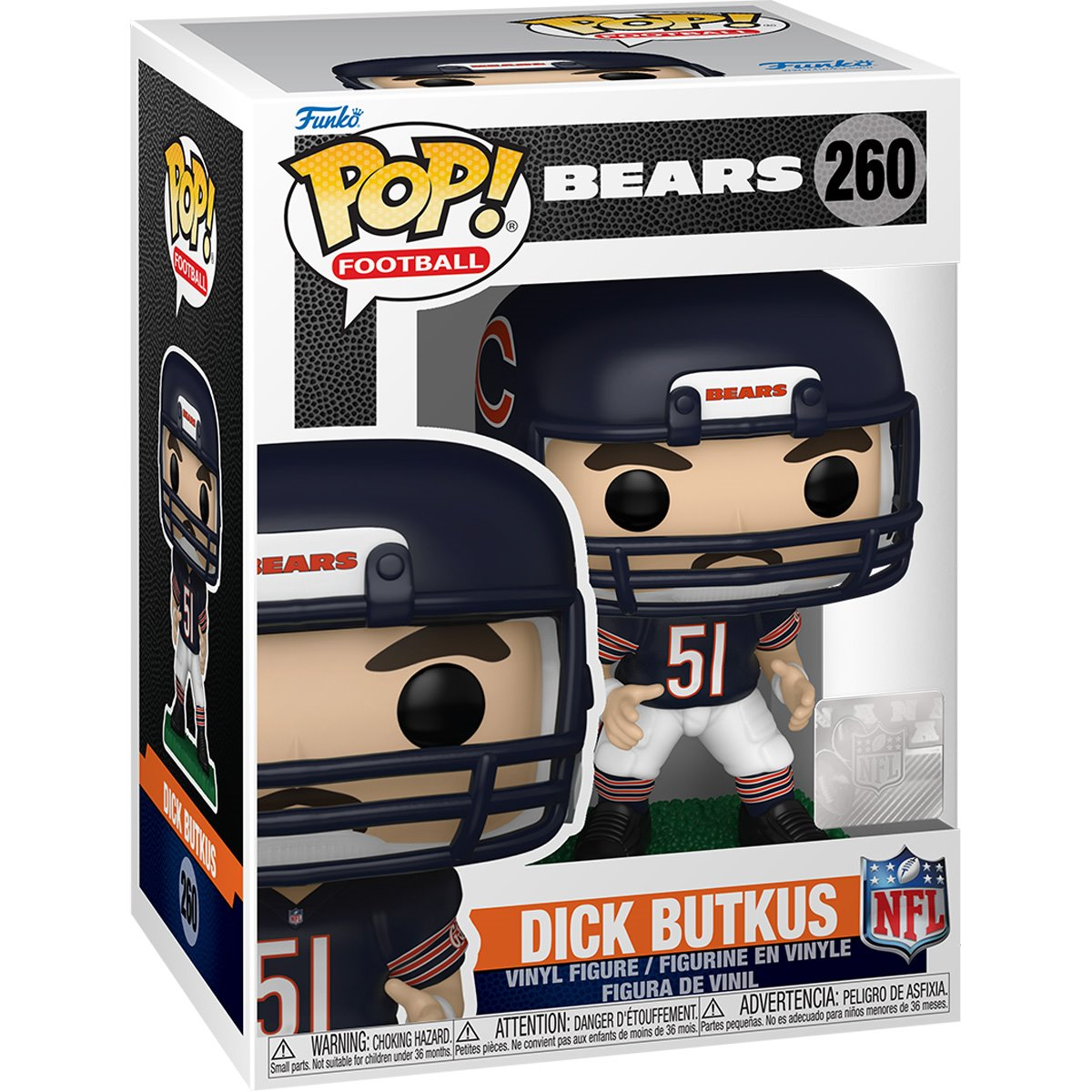 CHICAGO BEARS DICK BUTKUS FUNKO POP! VINYL FIGURE #260