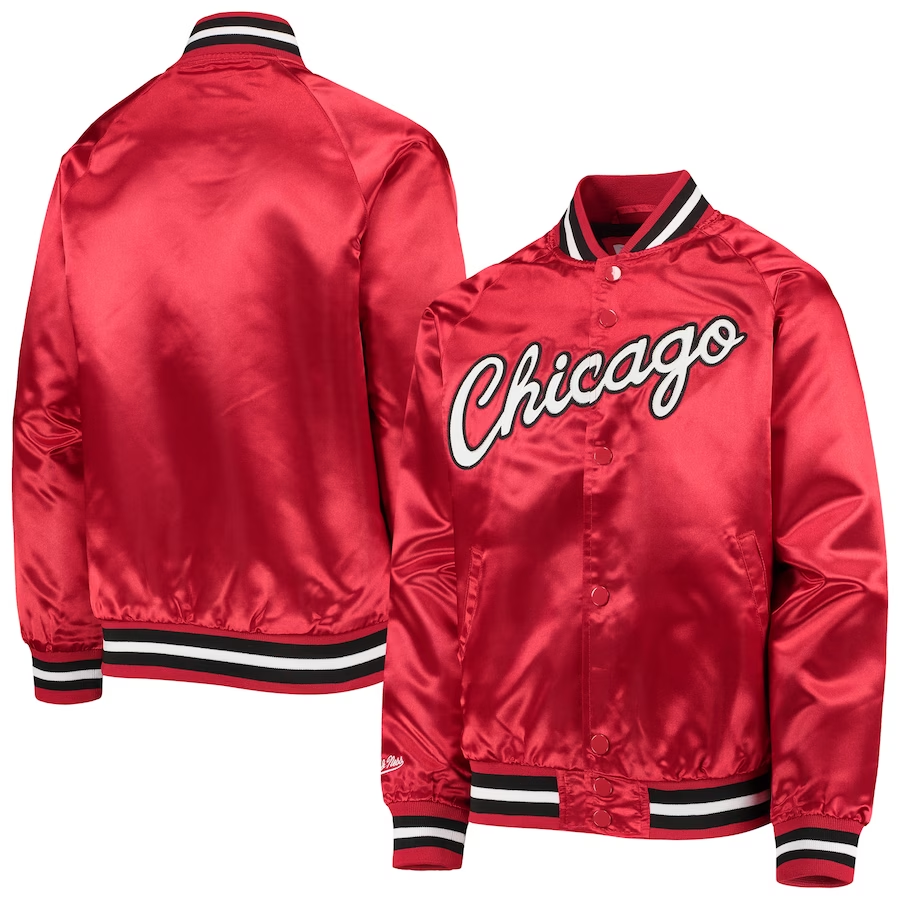 CHICAGO BULLS YOUTH MITCHELL & NESS SATIN JACKET