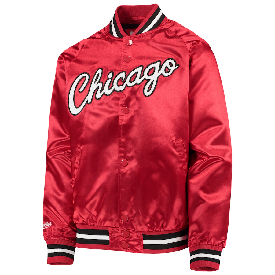 CHICAGO BULLS YOUTH MITCHELL & NESS SATIN JACKET