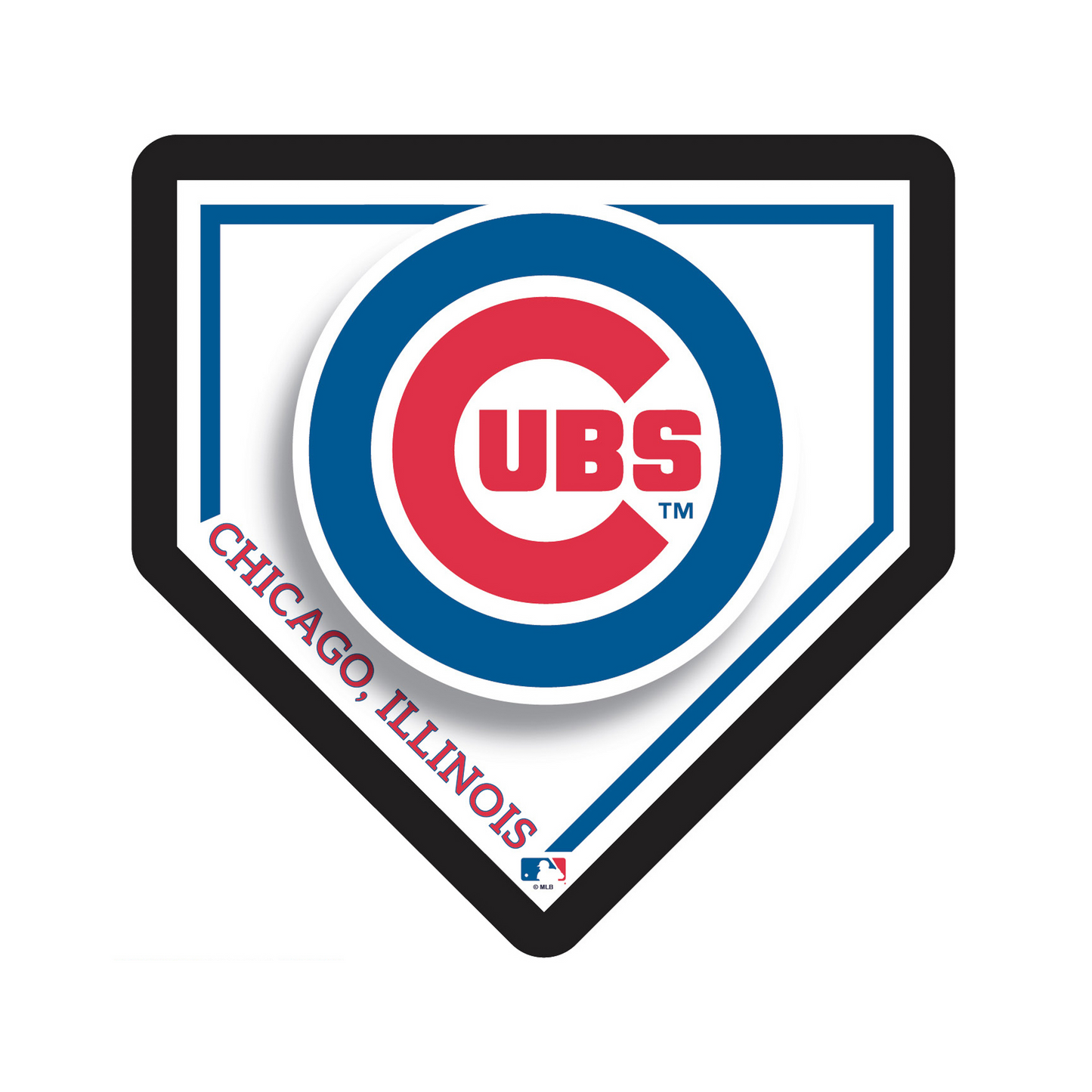 CHICAGO CUBS HOMEPLATE EDGELITE LED WALL DECOR