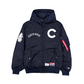 CHICAGO CUBS MEN'S RETRO NEWERA X ALPHA INDUSTRIES L-2B HOODED BOMBER JACKET