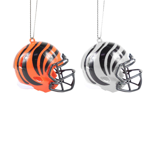 CINCINNATI BENGALS 2 PACK ABS HELMET ORNAMENT SET