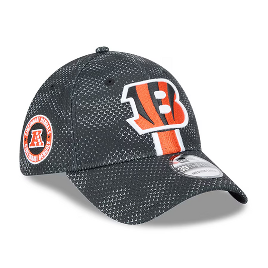 CINCINNATI BENGALS 2024 NFL SIDELINE 39THIRTY FLEX FIT HAT - BLACK