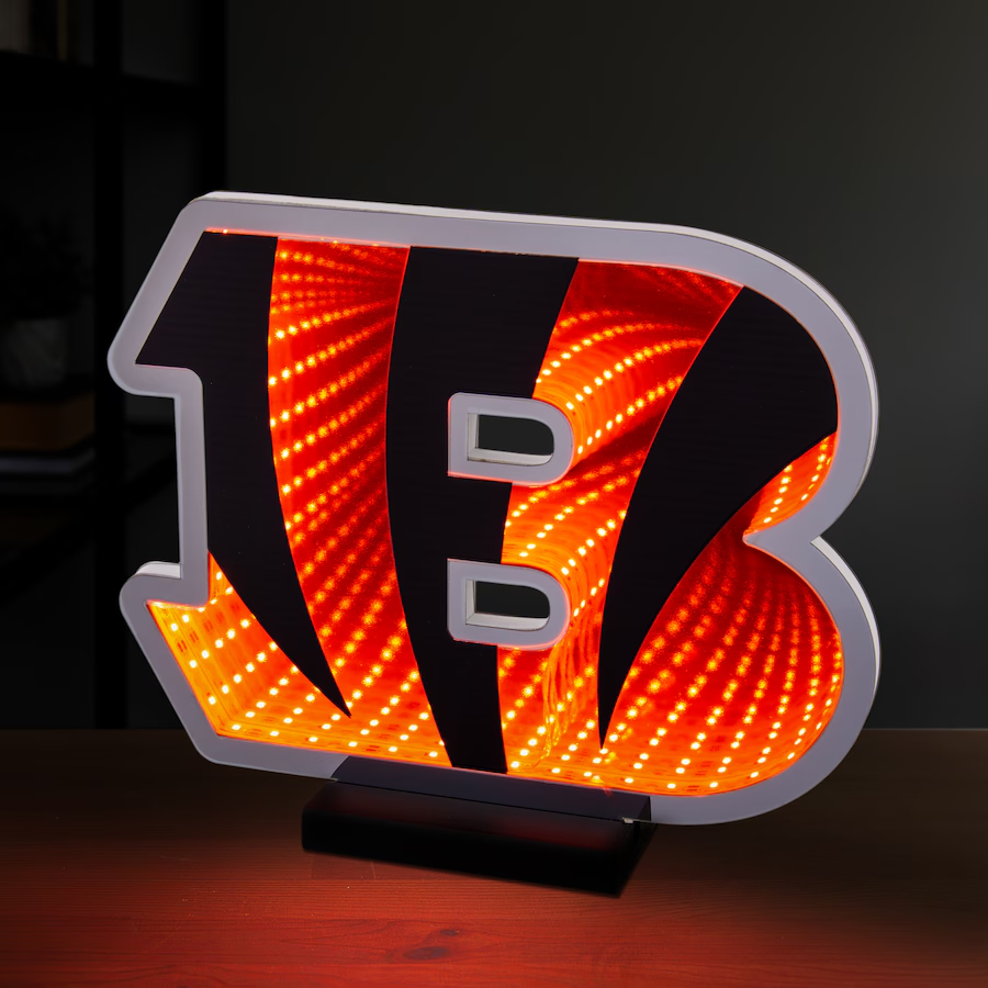 CINCINNATI BENGALS LED INFINITY LOGO LIGHT