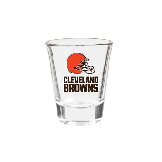 CLEVELAND BROWNS 2 OZ. TEAM SHOT GLASS - GLASS