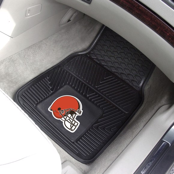 CLEVELAND BROWNS VINYL CAR MAT SET