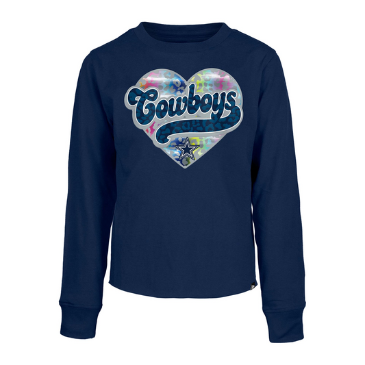 COWBOYS GIRLS L/S HEART CREW