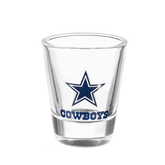 DALLAS COWBOYS 2 OZ. TEAM SHOT GLASS - GLASS