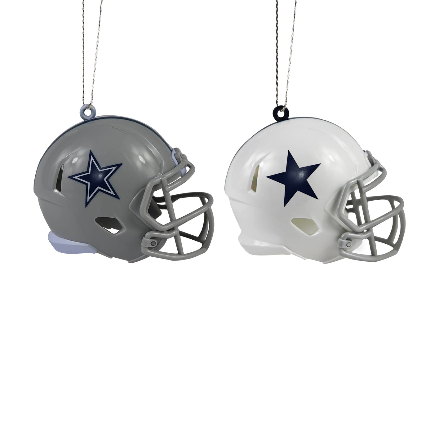 DALLAS COWBOYS 2 PACK ABS HELMET ORNAMENT SET